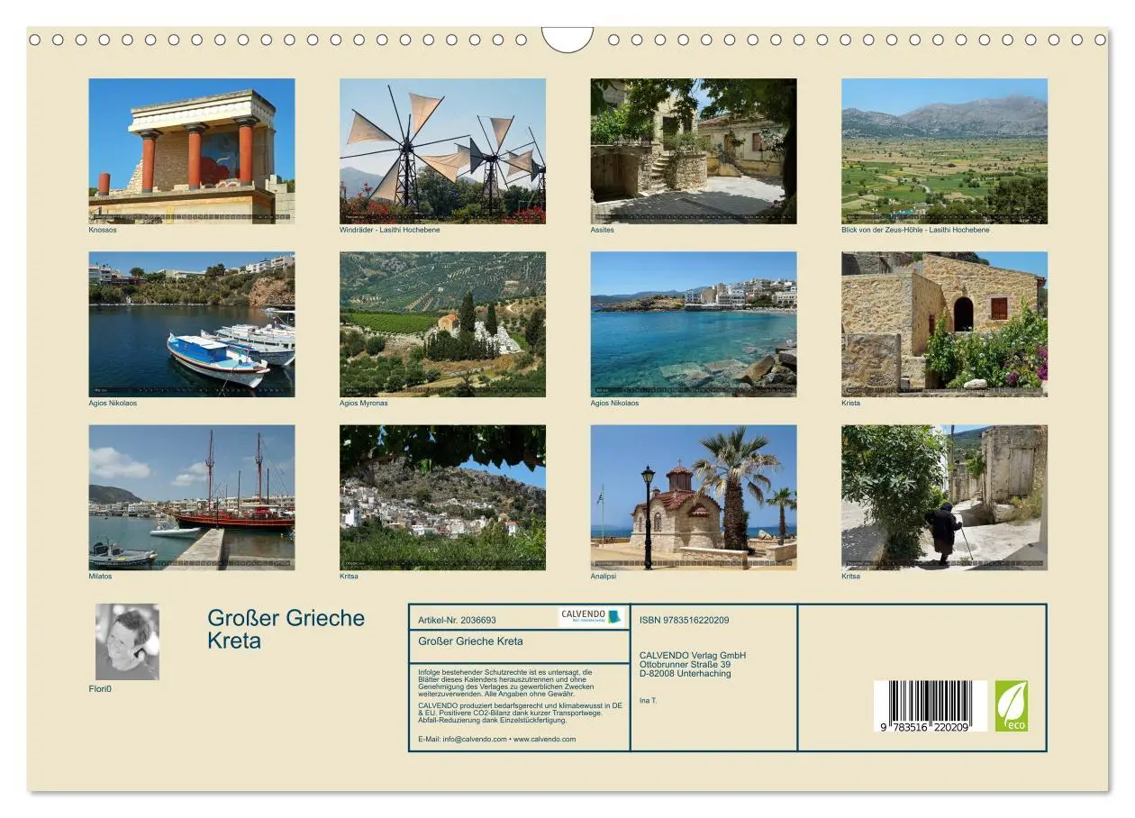 Bild: 9783516220209 | Großer Grieche Kreta (Wandkalender 2026 DIN A3 quer), CALVENDO...