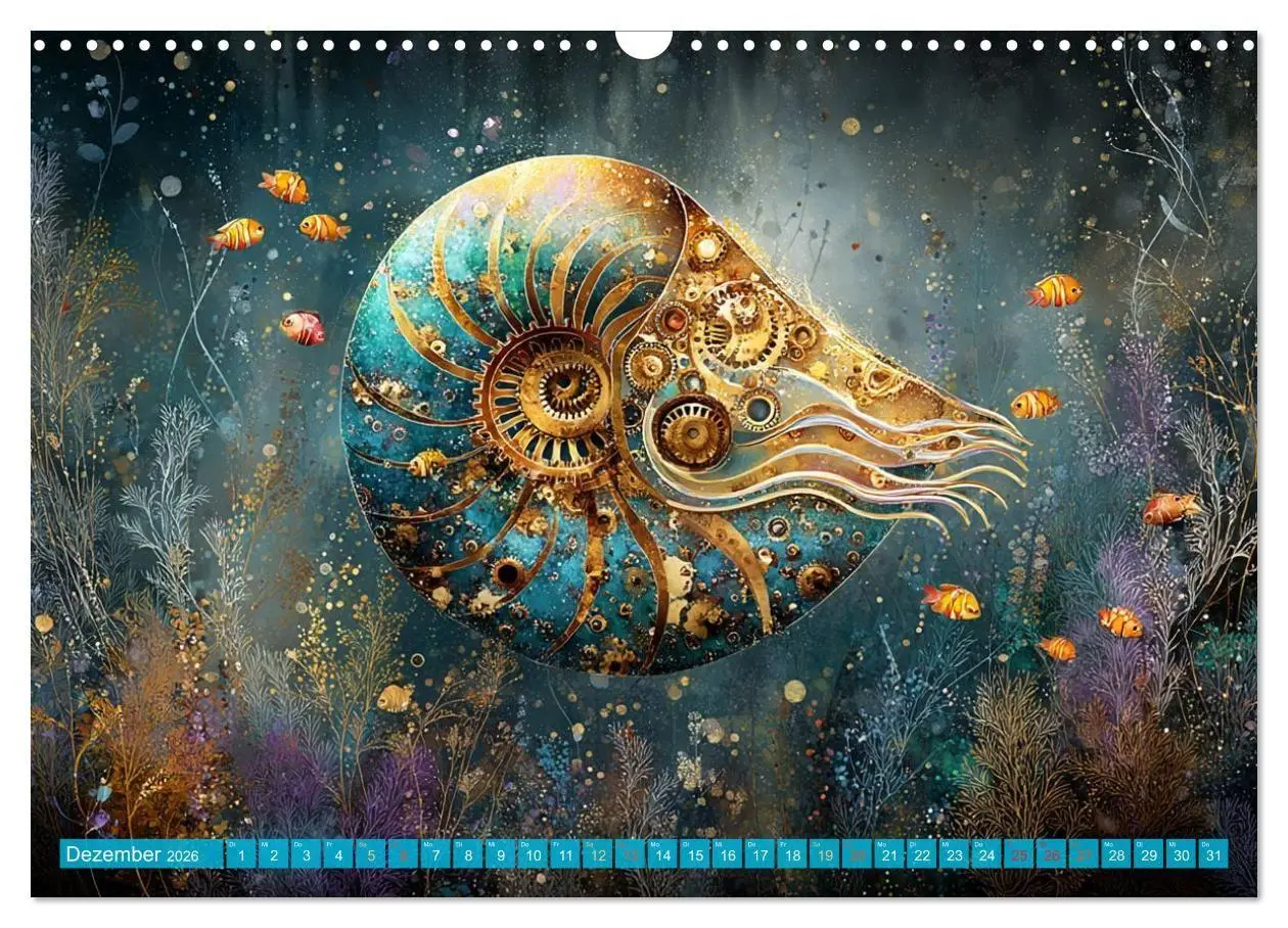 Bild: 9783516600209 | Aqua Mechanica - Steampunk unter dem Meer (Wandkalender 2026 DIN A3...