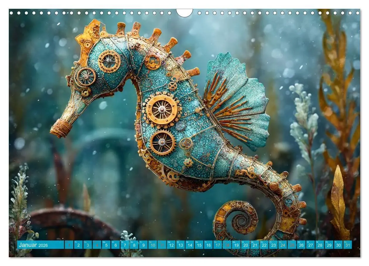 Bild: 9783516600209 | Aqua Mechanica - Steampunk unter dem Meer (Wandkalender 2026 DIN A3...
