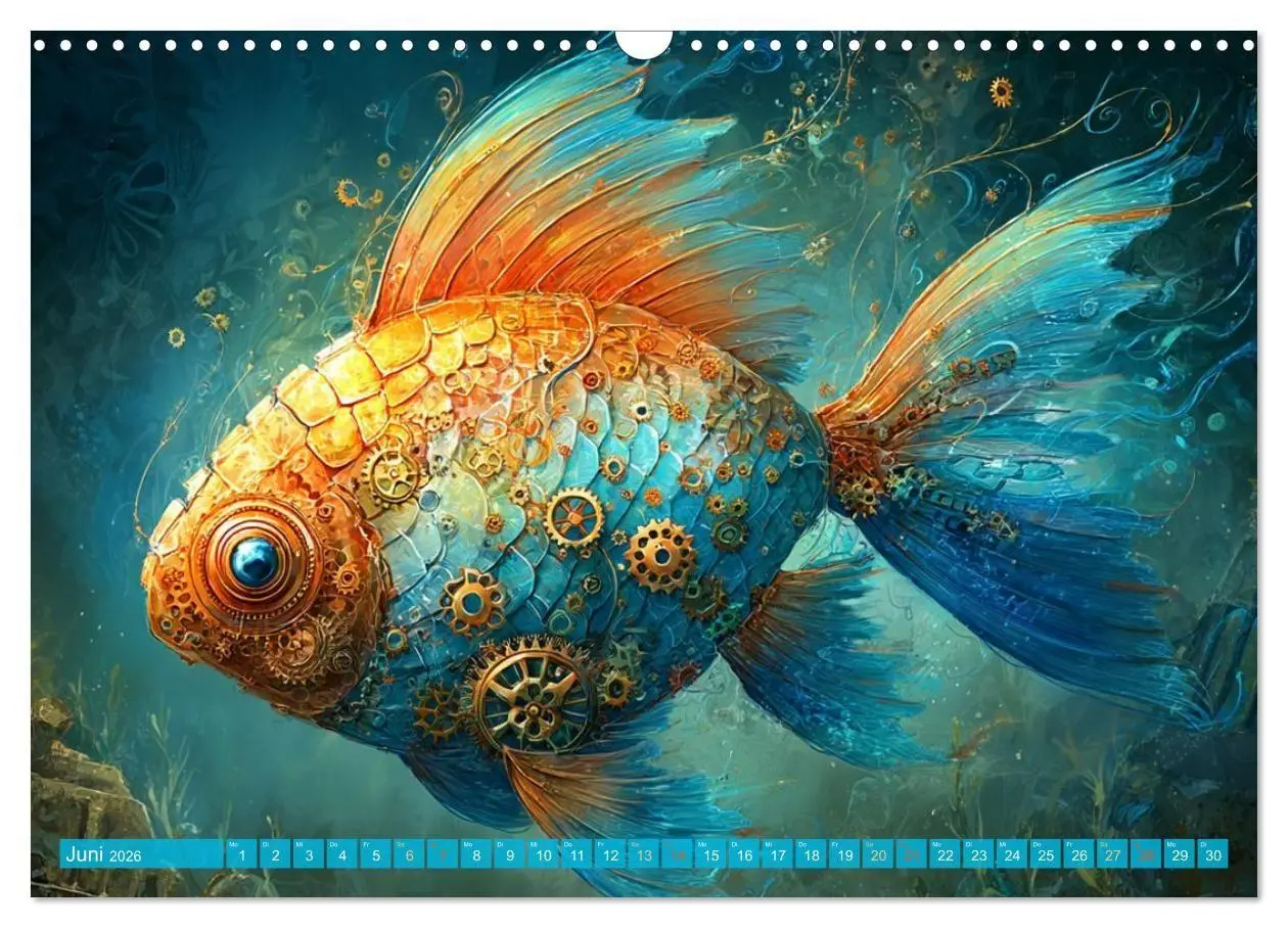 Bild: 9783516600209 | Aqua Mechanica - Steampunk unter dem Meer (Wandkalender 2026 DIN A3...