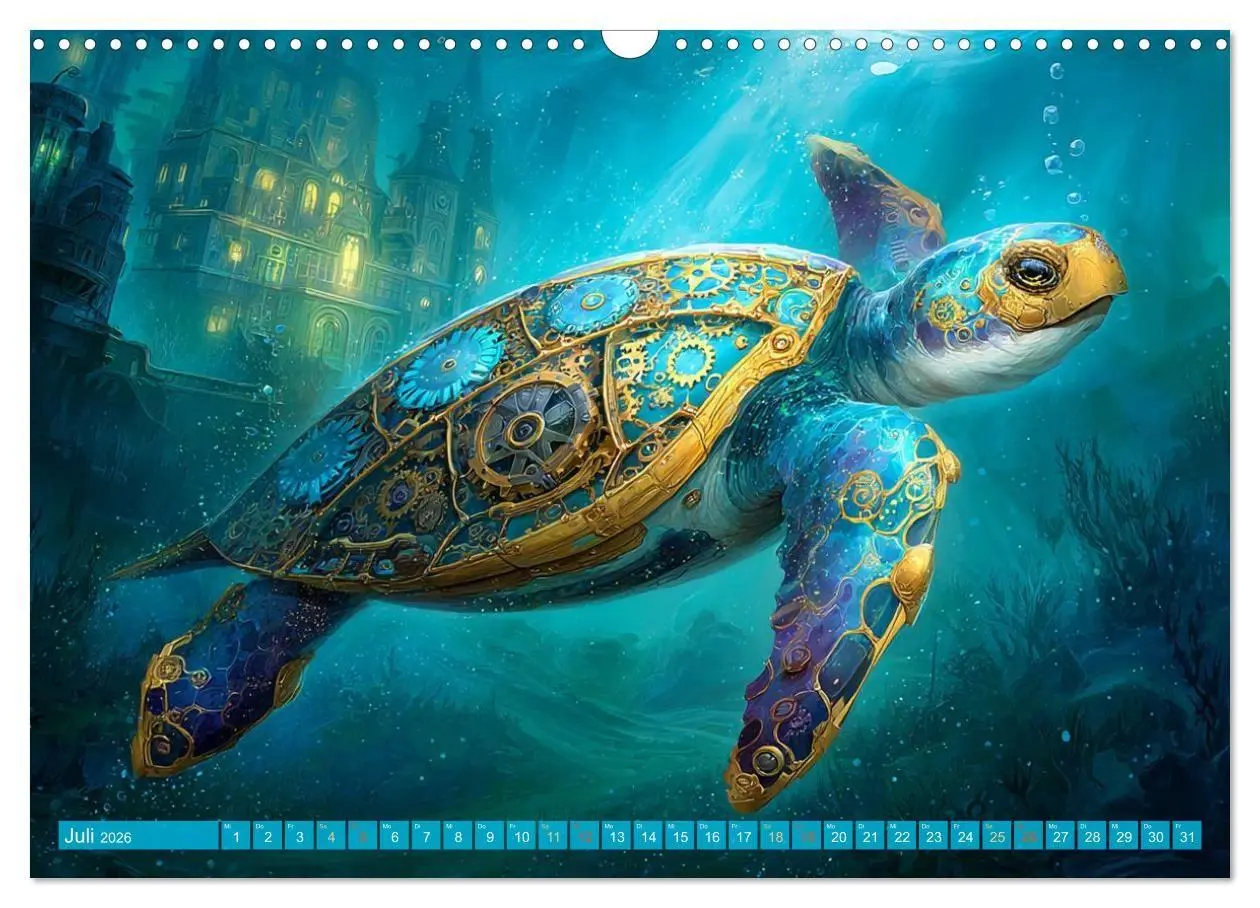 Bild: 9783516600209 | Aqua Mechanica - Steampunk unter dem Meer (Wandkalender 2026 DIN A3...