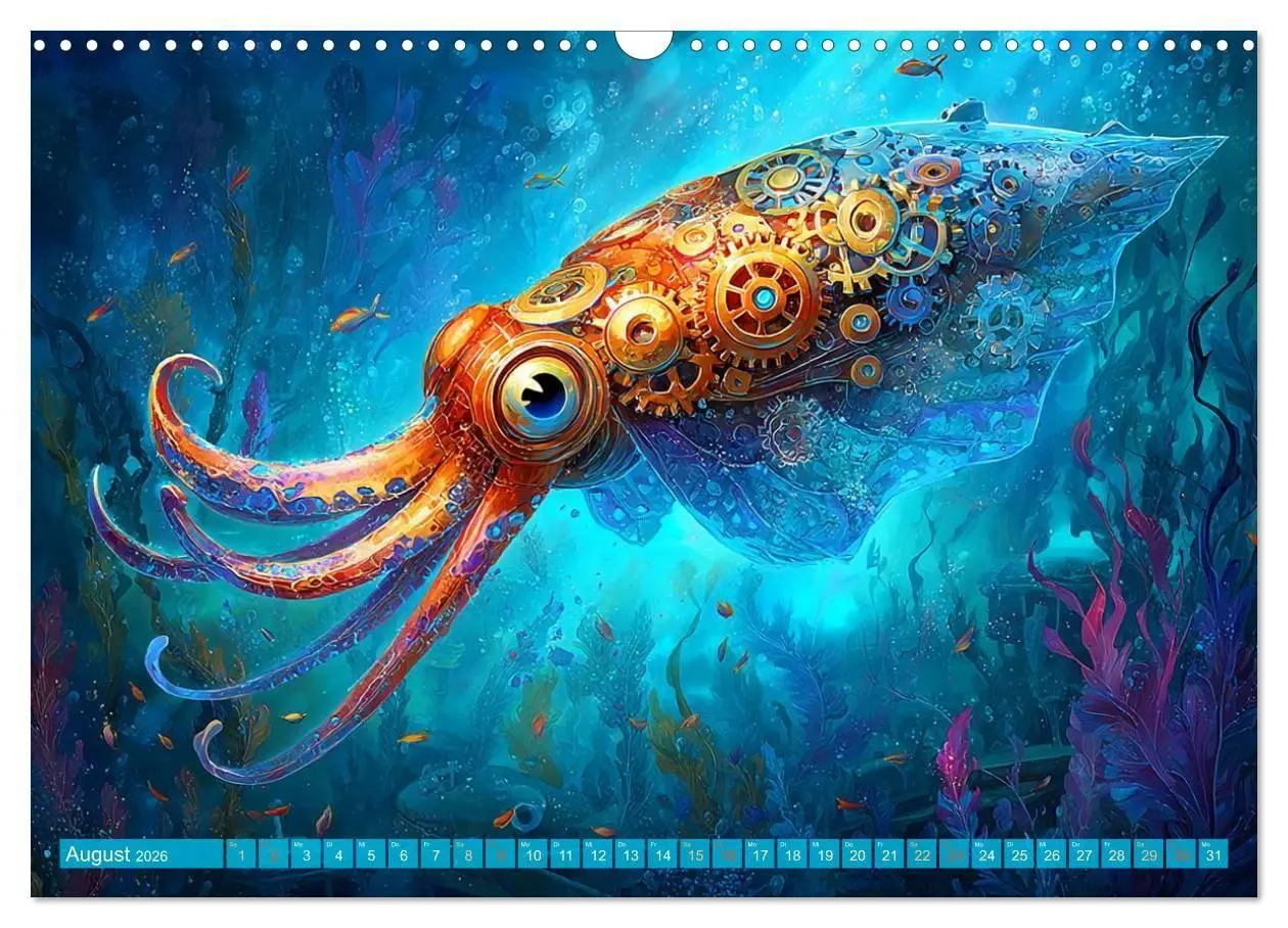 Bild: 9783516600209 | Aqua Mechanica - Steampunk unter dem Meer (Wandkalender 2026 DIN A3...