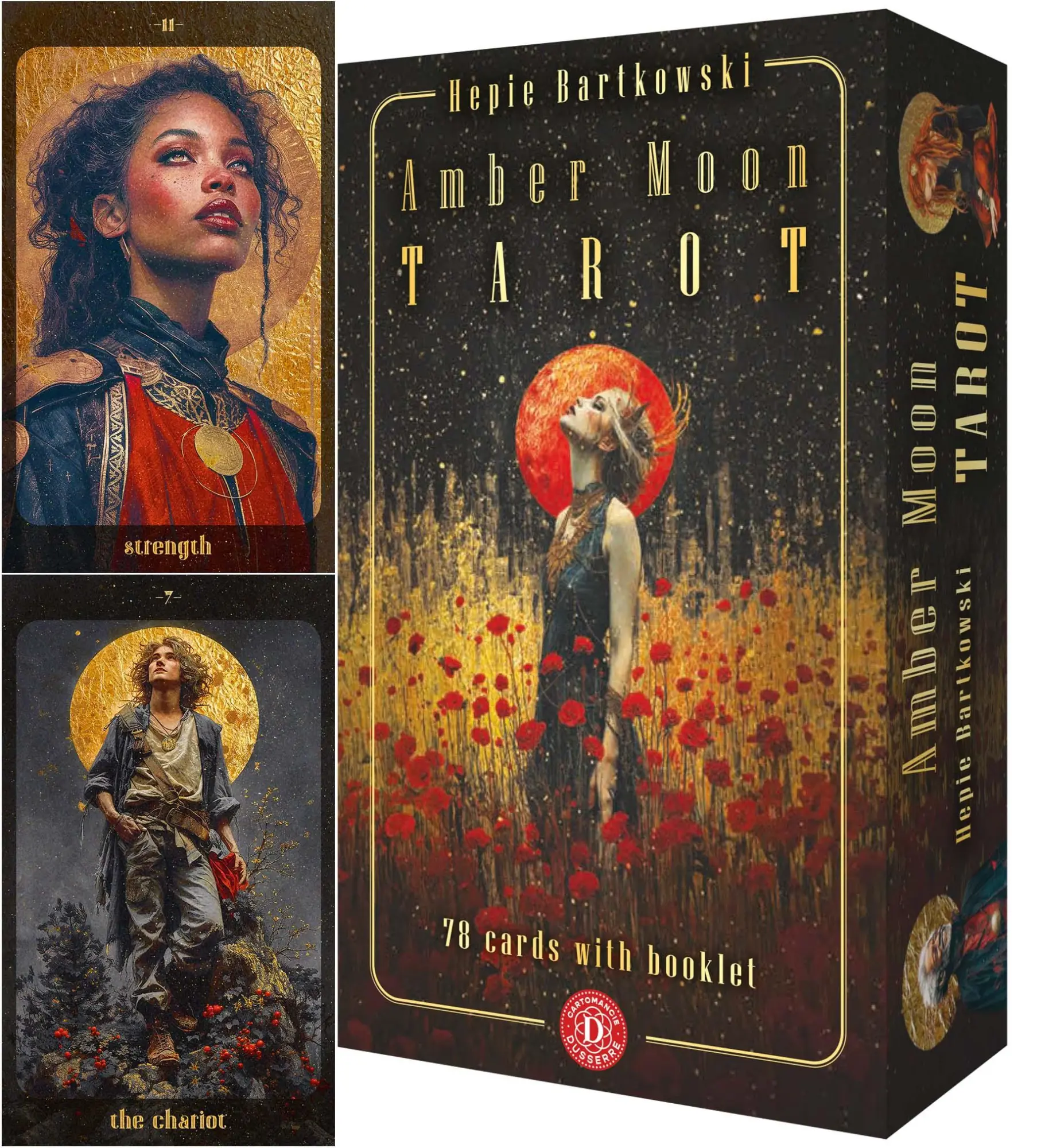 Cover: 4250375110309 | Amber Moon Tarot - 78 tarot cards and 80-page booklet (English) | Box