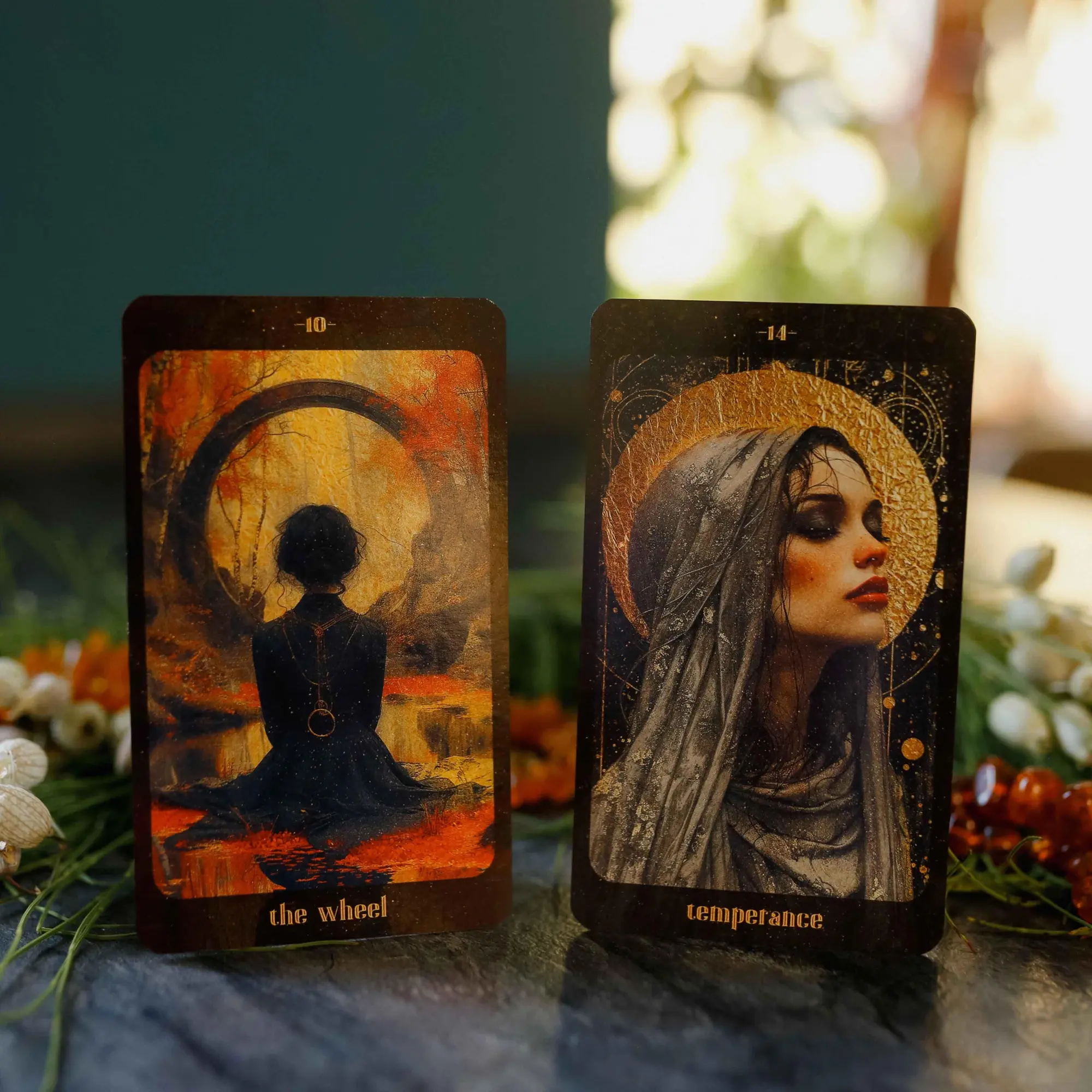 Bild: 4250375110309 | Amber Moon Tarot - 78 tarot cards and 80-page booklet (English) | Box