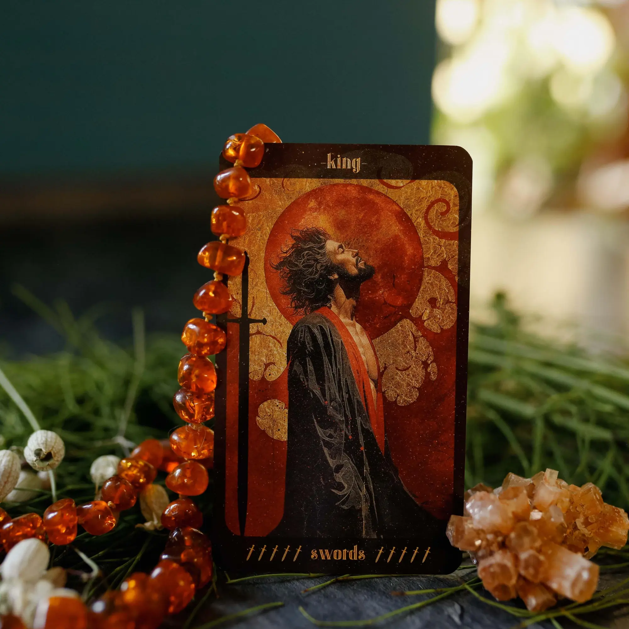 Bild: 4250375110309 | Amber Moon Tarot - 78 tarot cards and 80-page booklet (English) | Box