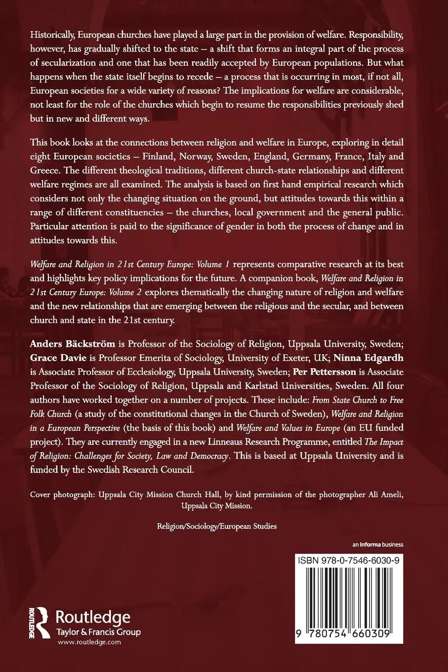 Rückseite: 9780754660309 | Welfare and Religion in 21st Century Europe | Anders Bäckström (u. a.)
