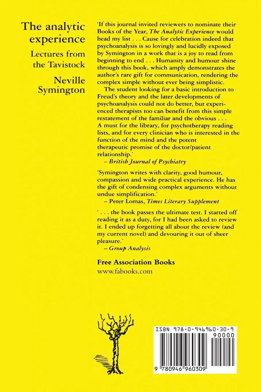 Rückseite: 9780946960309 | The Analytic Experience | Lectures from the Tavistock | Symington