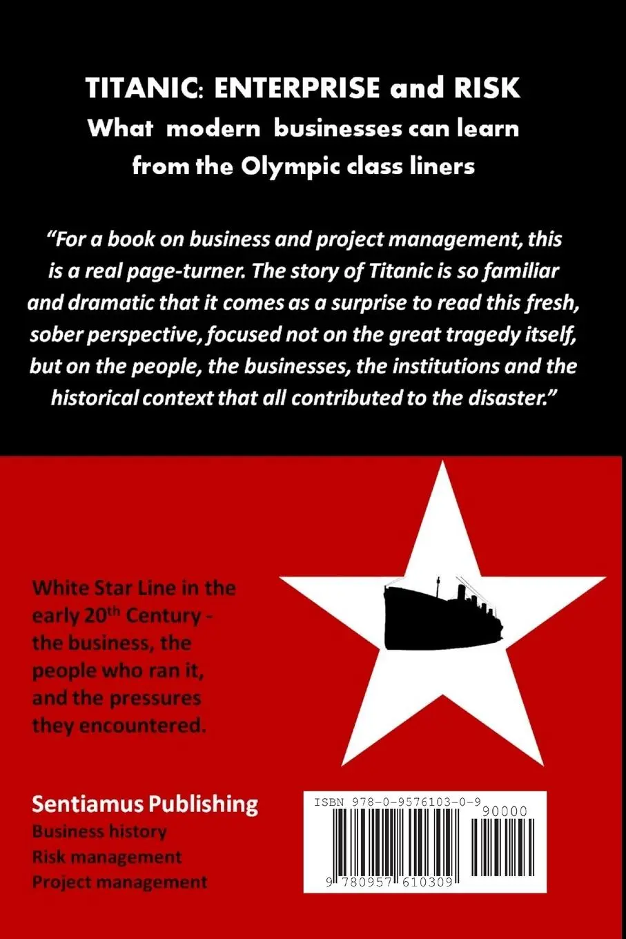 Rückseite: 9780957610309 | Titanic | Enterprise and Risk | Kevin McPhillips | Taschenbuch | 2013