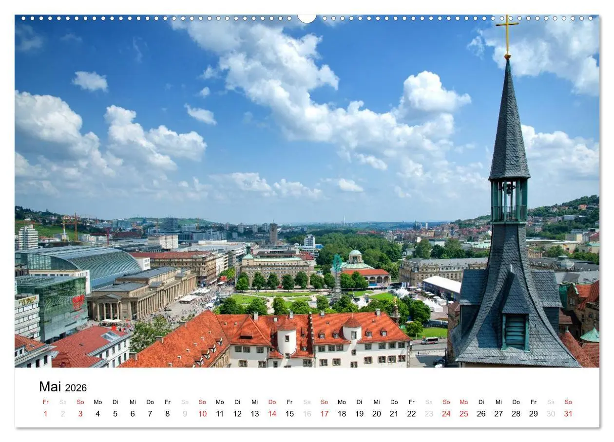 Bild: 9783457980309 | stadtansichten stuttgart (hochwertiger Premium Wandkalender 2026...