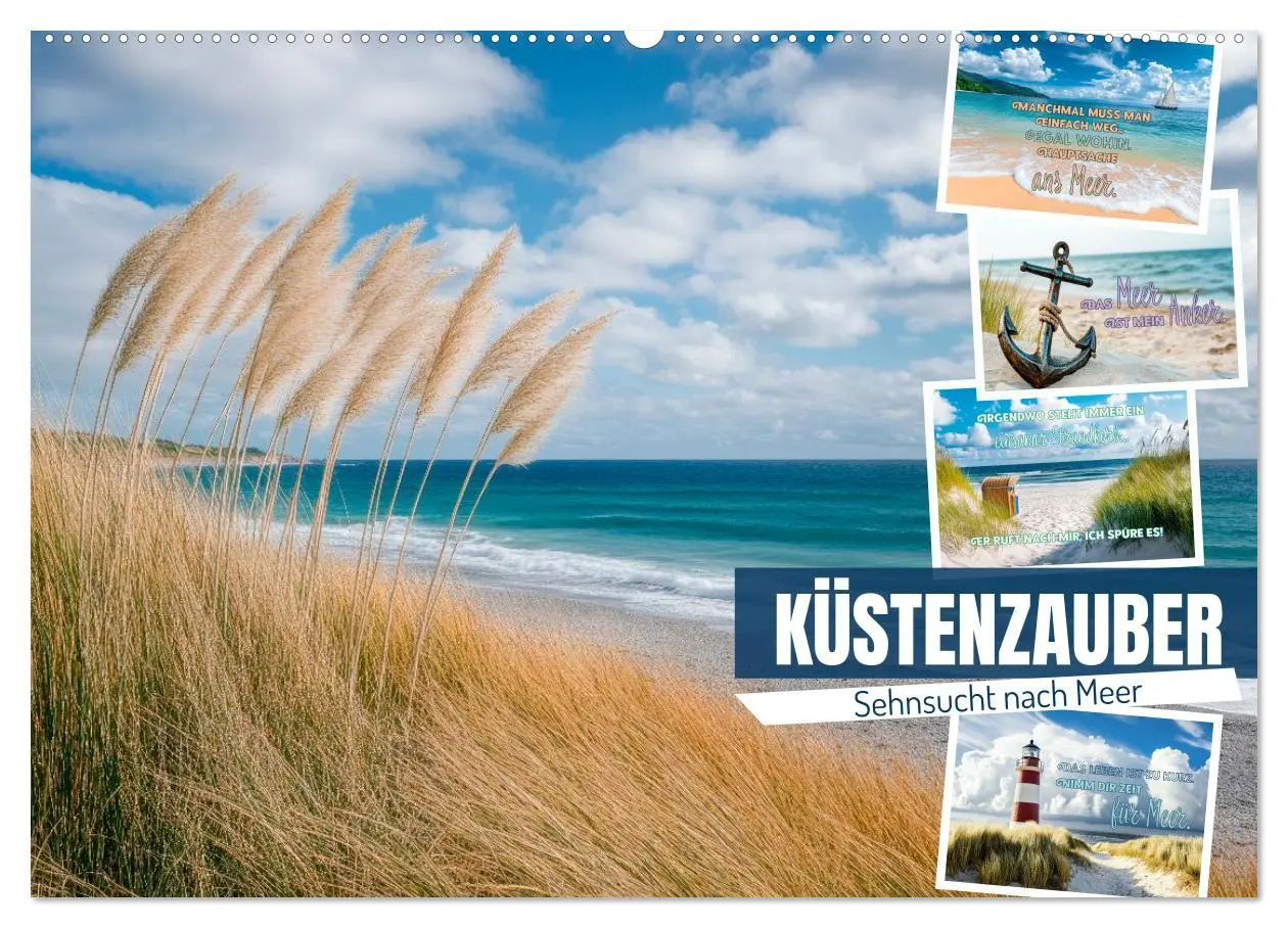 Cover: 9783516210309 | KÜSTENZAUBER Sehnsucht nach Meer (Wandkalender 2026 DIN A2 quer),...