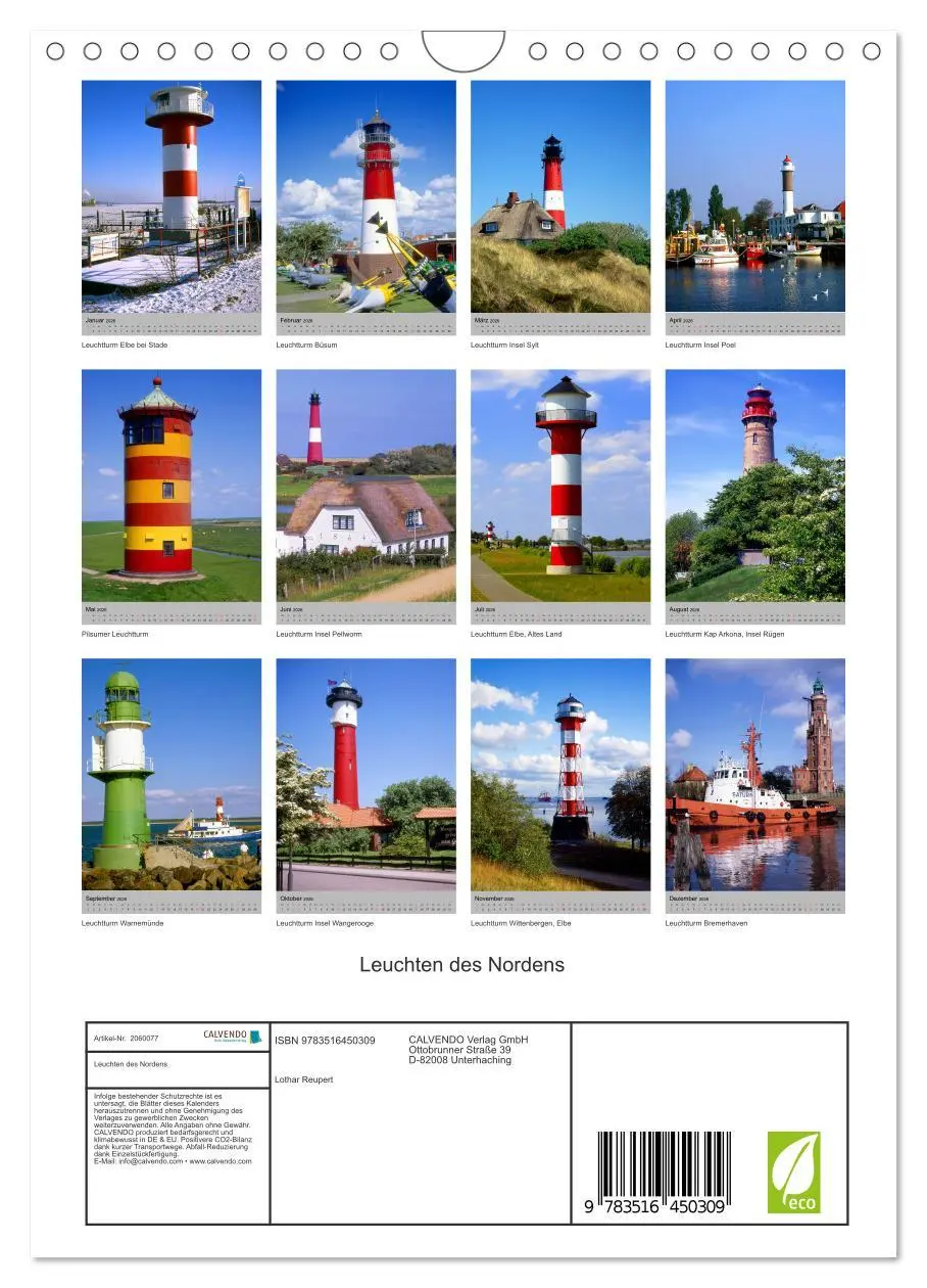 Bild: 9783516450309 | Leuchten des Nordens (Wandkalender 2026 DIN A4 hoch), CALVENDO...