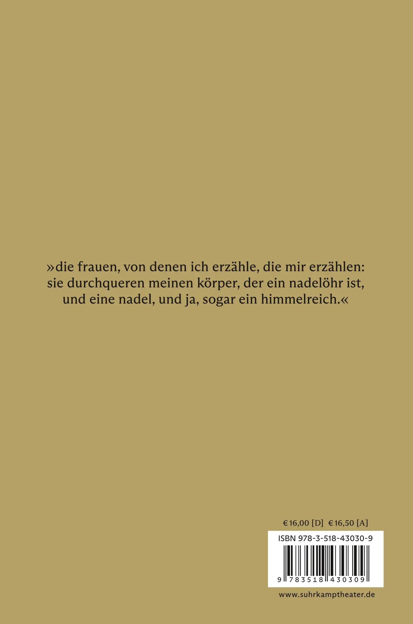 Rückseite: 9783518430309 | WUNDER | Enis Maci | Taschenbuch | 92 S. | Deutsch | 2021