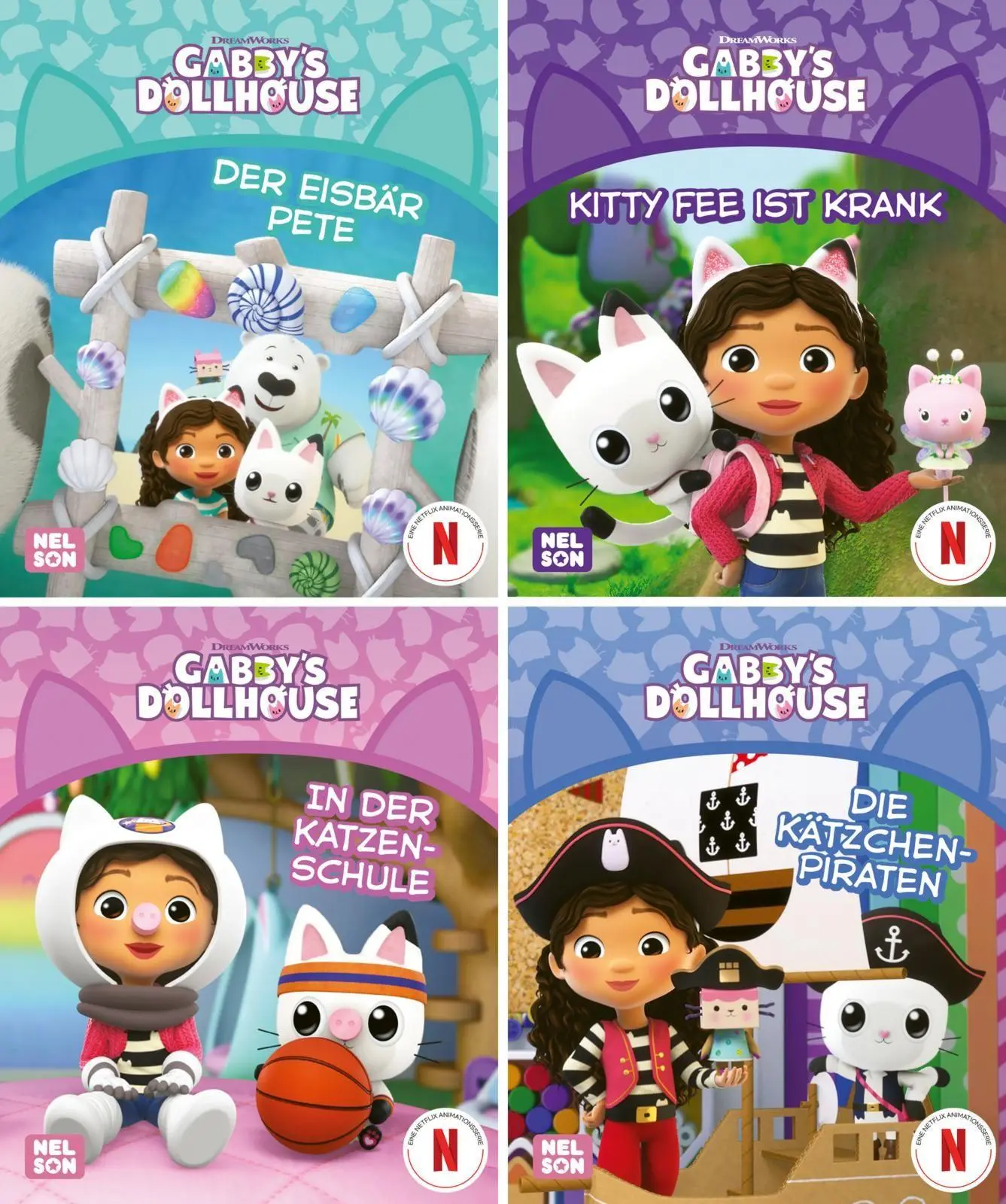 Cover: 9783845130309 | Nelson Mini-Bücher: 4er Gabby's Dollhouse 9-12 | 4 Bücher im Set | Box