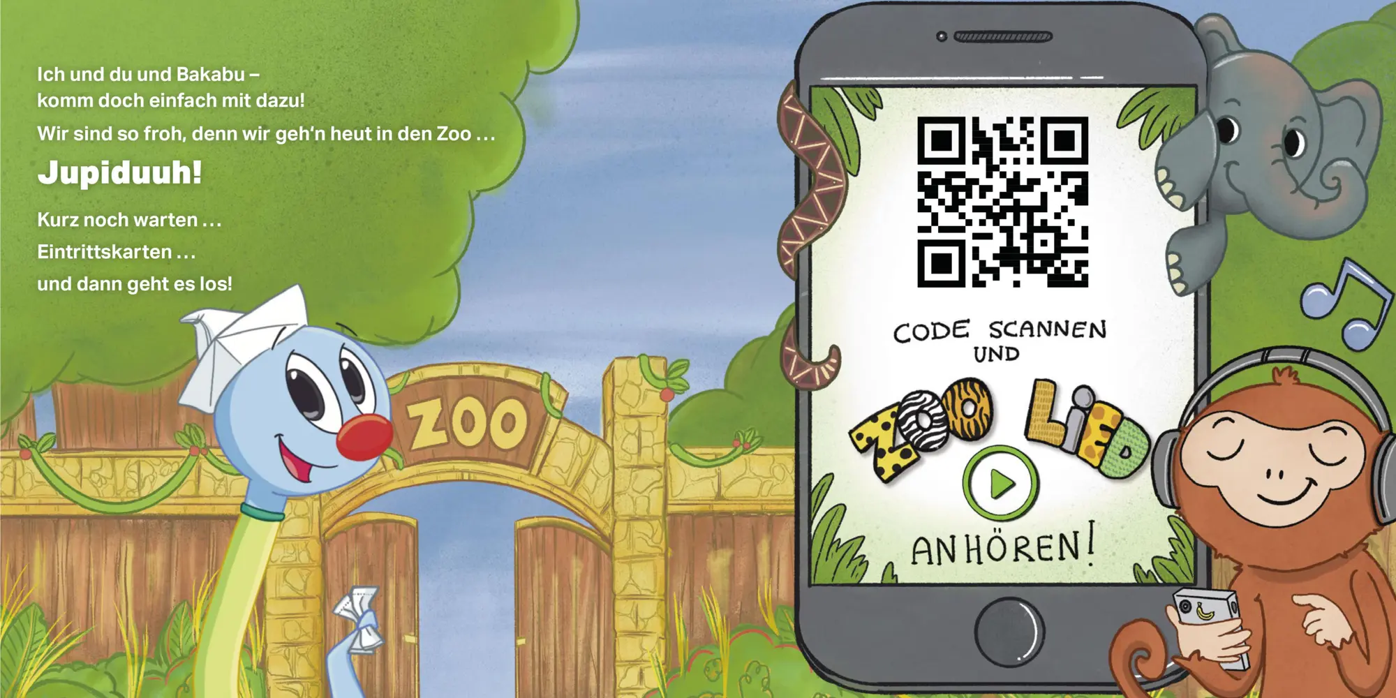 Bild: 9783903300309 | Mein Besuch im Zoo | inkl. Bakabu Zoo-Lied per QR-Code | Schweng
