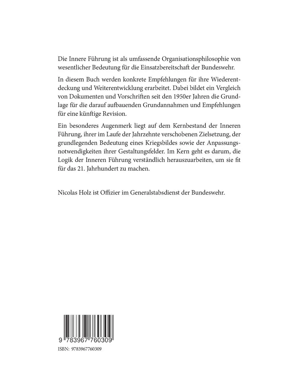 Rückseite: 9783967760309 | Zurück in die Zukunft | Nicolas Holz | Taschenbuch | Paperback | 2021