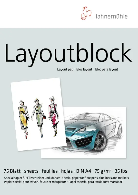 Cover: 4011367250409 | Hahnemühle Papier Layout-Block für Comic &amp; Illustration, DIN A 4,...