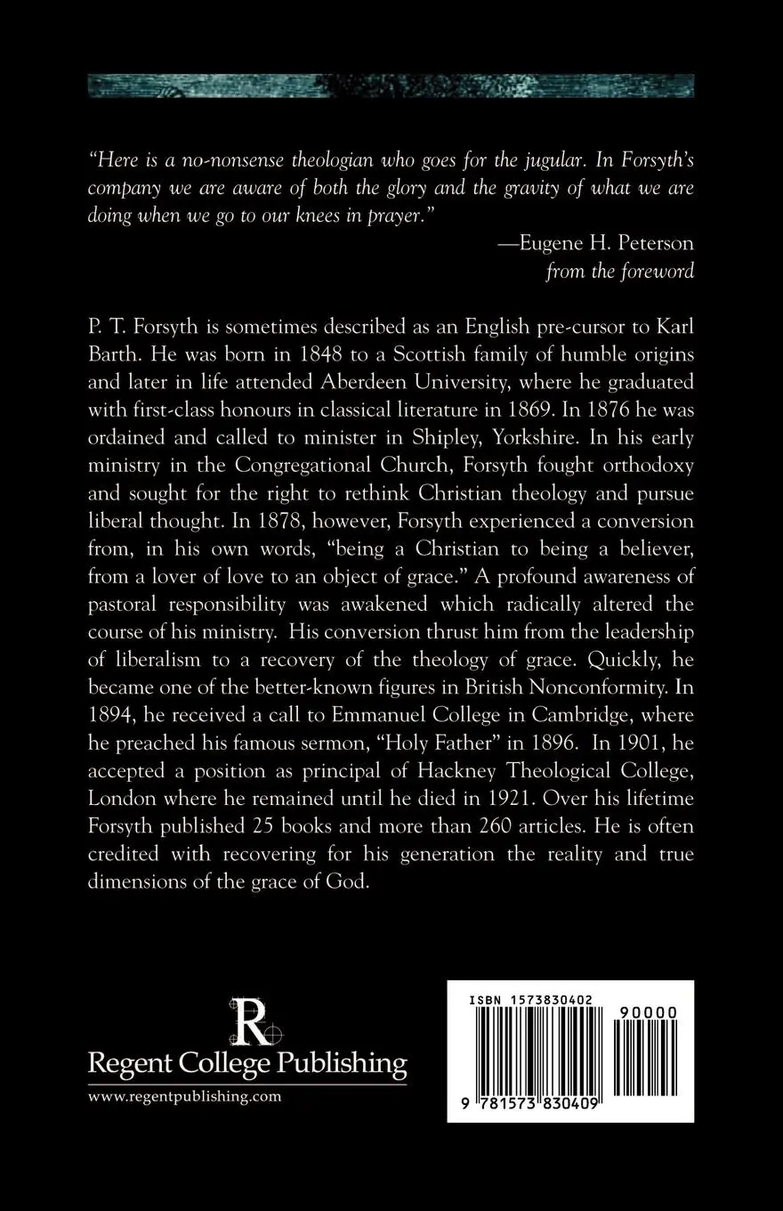 Rückseite: 9781573830409 | The Soul of Prayer | P. Forsyth | Taschenbuch | Englisch