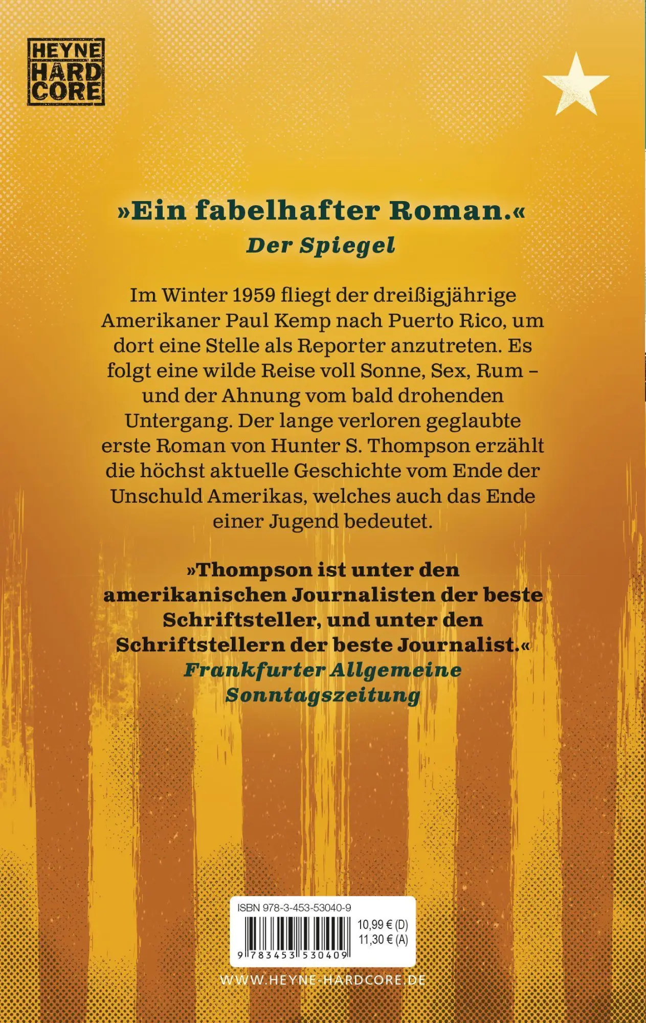 Bild: 9783453530409 | The Rum Diary | Hunter S. Thompson | Taschenbuch | 284 S. | Deutsch