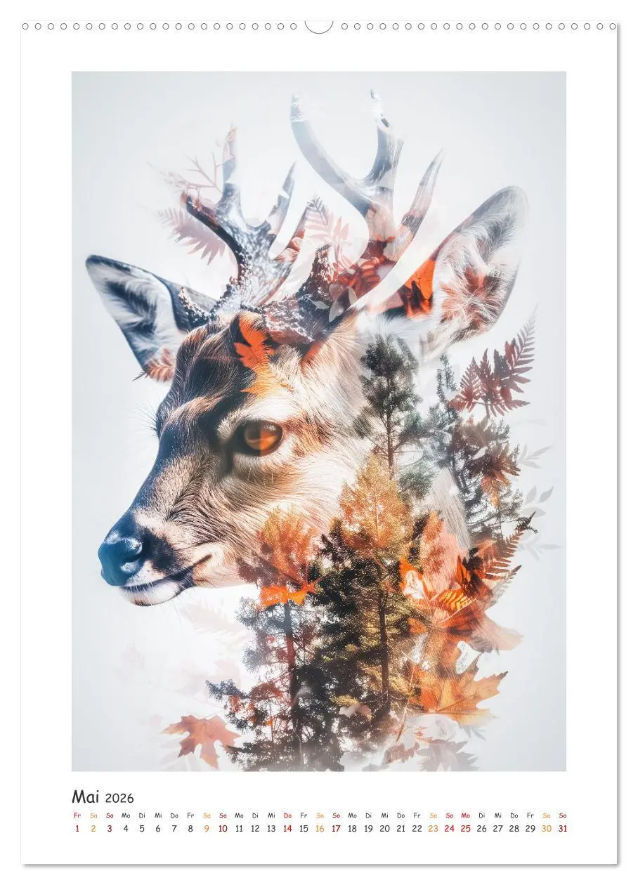 Bild: 9783457280409 | Magische Tierkunst (hochwertiger Premium Wandkalender 2026 DIN A2...
