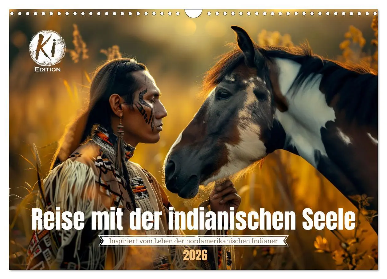 Cover: 9783457420409 | Reise mit der indianischen Seele (Wandkalender 2026 DIN A3 quer),...