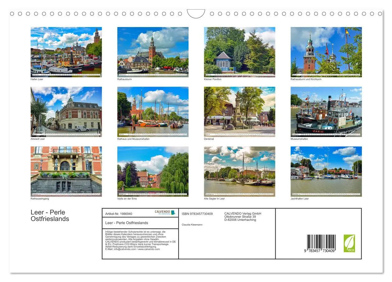 Bild: 9783457730409 | Leer - Perle Ostfrieslands (Wandkalender 2026 DIN A3 quer),...