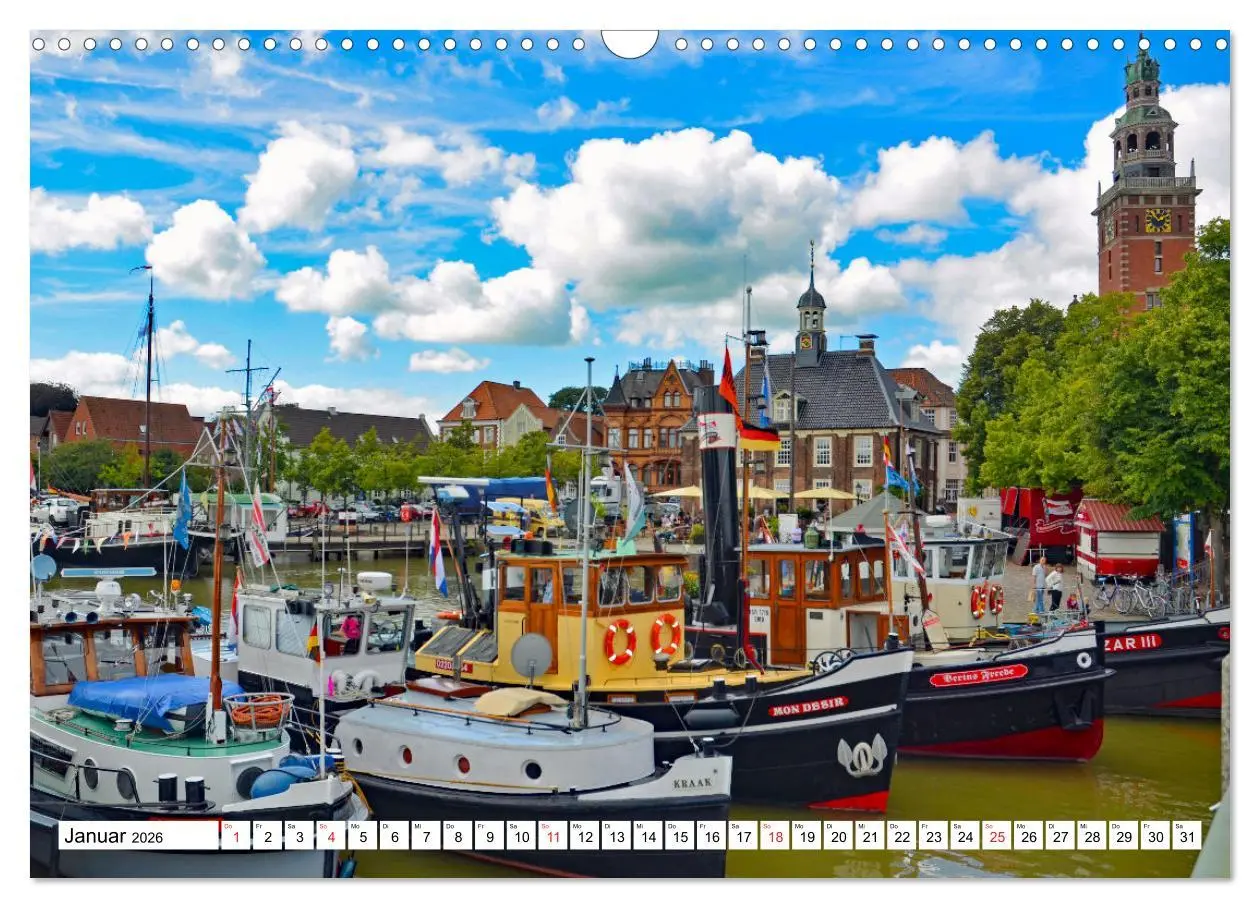 Bild: 9783457730409 | Leer - Perle Ostfrieslands (Wandkalender 2026 DIN A3 quer),...