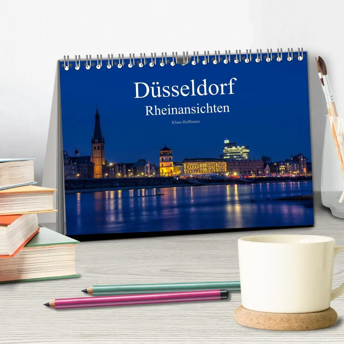 Bild: 9783516060409 | Düsseldorf - Rheinansichten (Tischkalender 2026 DIN A5 quer),...