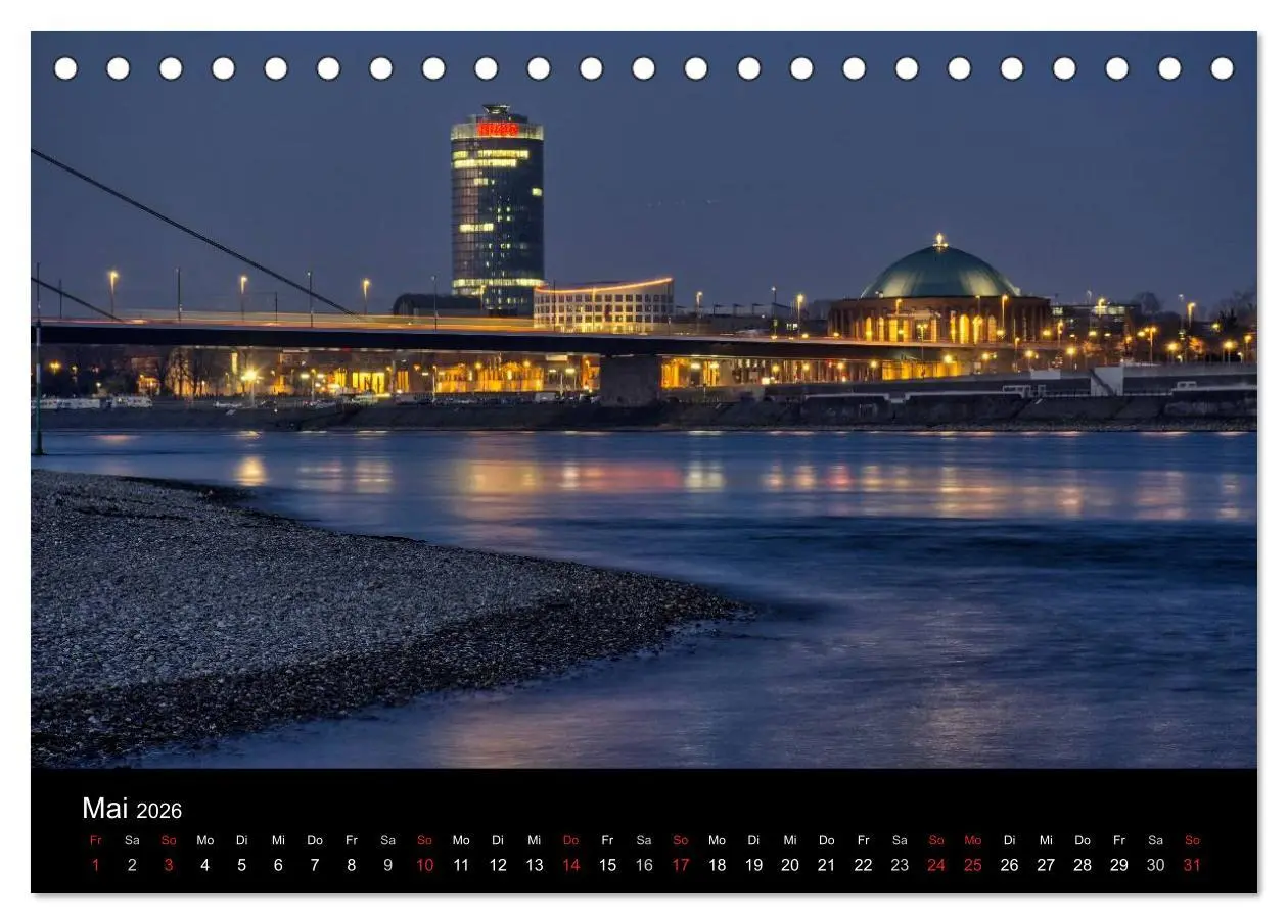 Bild: 9783516060409 | Düsseldorf - Rheinansichten (Tischkalender 2026 DIN A5 quer),...