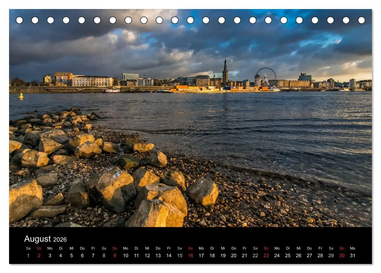 Bild: 9783516060409 | Düsseldorf - Rheinansichten (Tischkalender 2026 DIN A5 quer),...