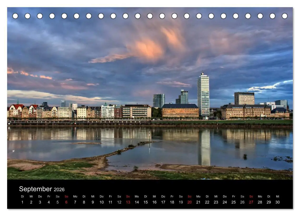 Bild: 9783516060409 | Düsseldorf - Rheinansichten (Tischkalender 2026 DIN A5 quer),...