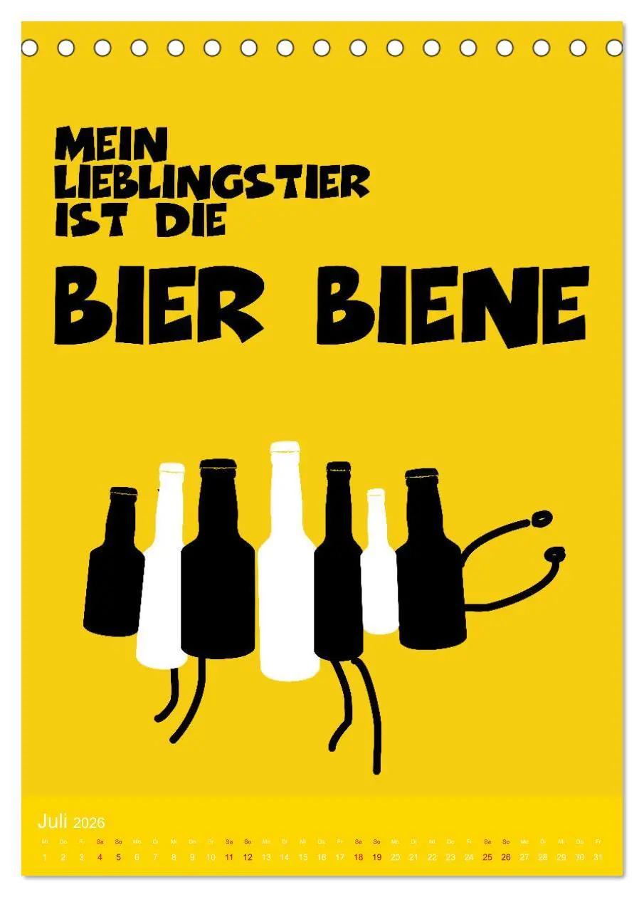 Bild: 9783516370409 | BIER Wandkalender -Trinken mit Stil (Tischkalender 2026 DIN A5...