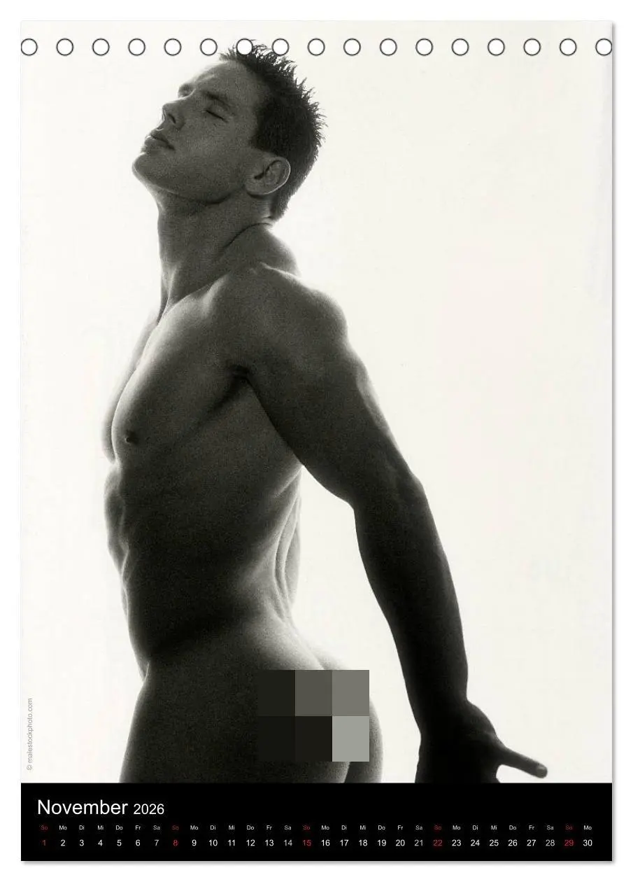 Bild: 9783516440409 | Clair-Obscur Männer 2026 (Tischkalender 2026 DIN A5 hoch), CALVENDO...