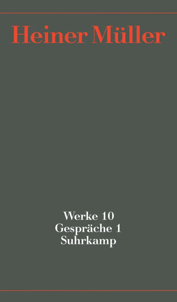 Cover: 9783518420409 | Gespräche. Bd.1 | 1965-1987 | Heiner Müller | Buch | 860 S. | Deutsch