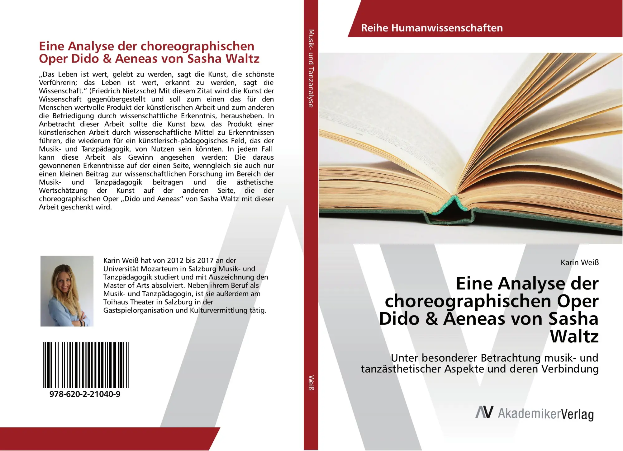 Cover: 9786202210409 | Eine Analyse der choreographischen Oper Dido &amp; Aeneas von Sasha Waltz
