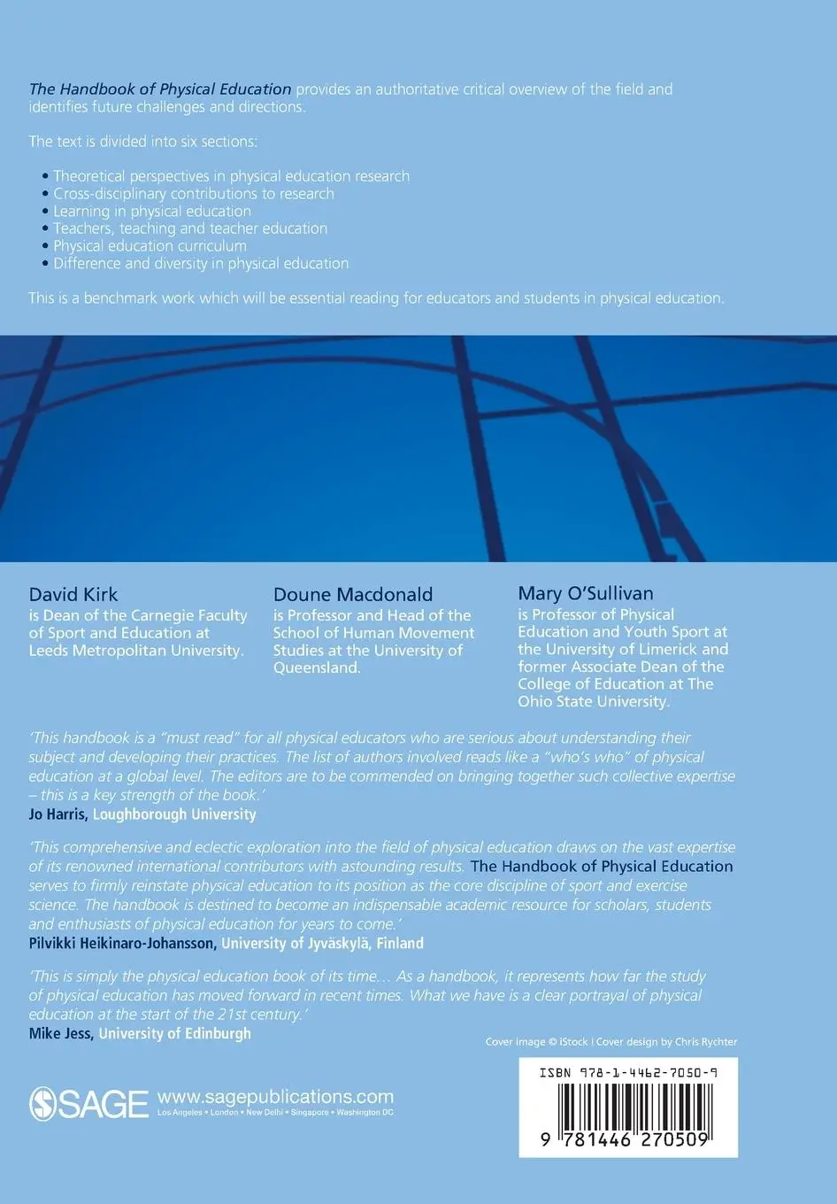 Rückseite: 9781446270509 | Handbook of Physical Education | David Kirk (u. a.) | Taschenbuch