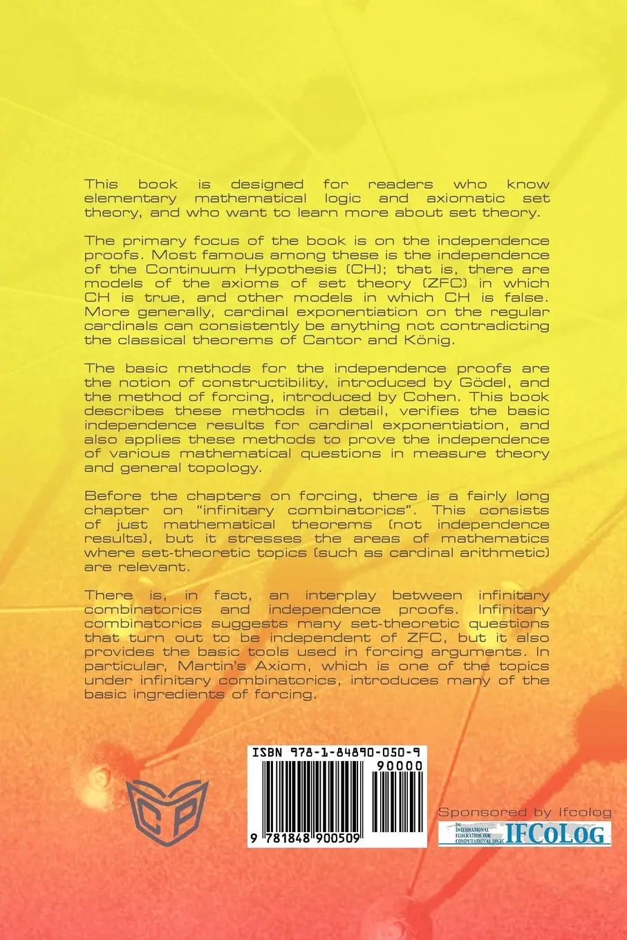 Rückseite: 9781848900509 | Set Theory | Kenneth Kunen | Taschenbuch | Englisch | 2011