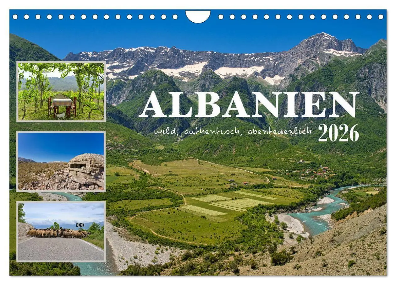 Cover: 9783457270509 | Albanien - wild, authentisch, abenteuerlich (Wandkalender 2026 DIN...