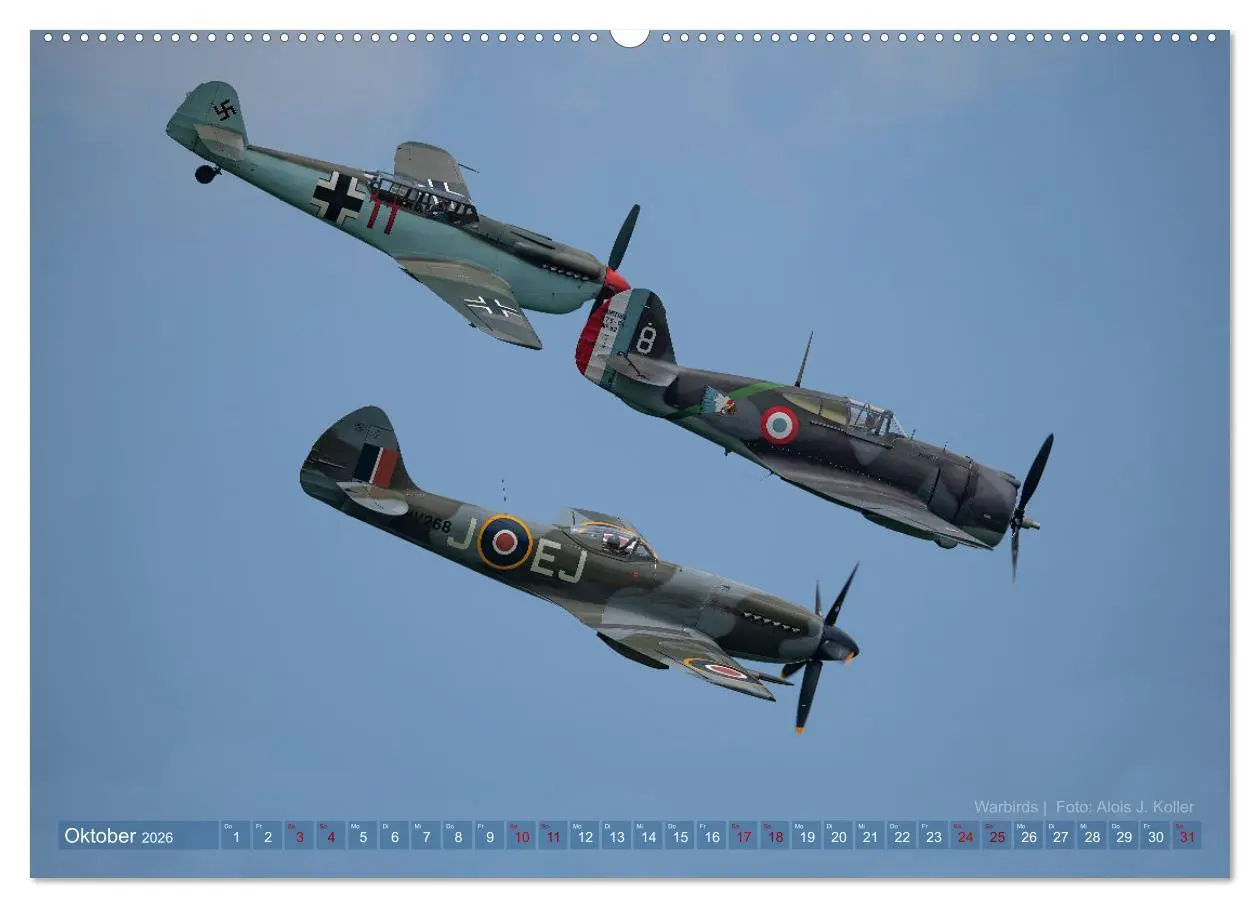 Bild: 9783457890509 | Historische Propellerflugzeuge 2026 (Wandkalender 2026 DIN A2...