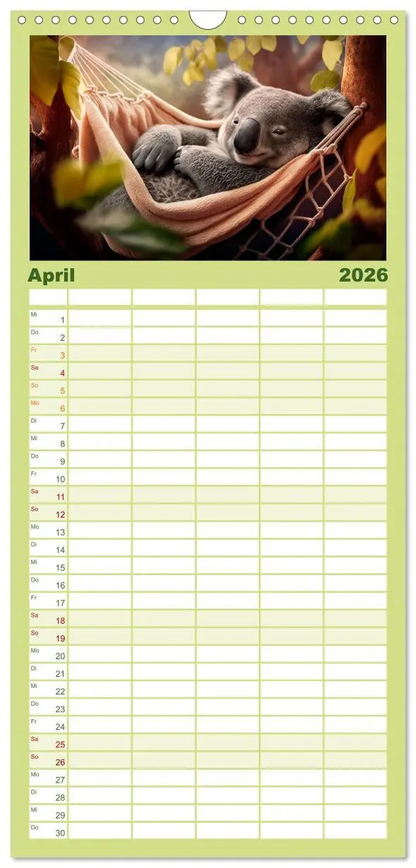 Bild: 9783516500509 | Familienplaner 2026 - Die Koalas sind los! Ein Jahr voller...