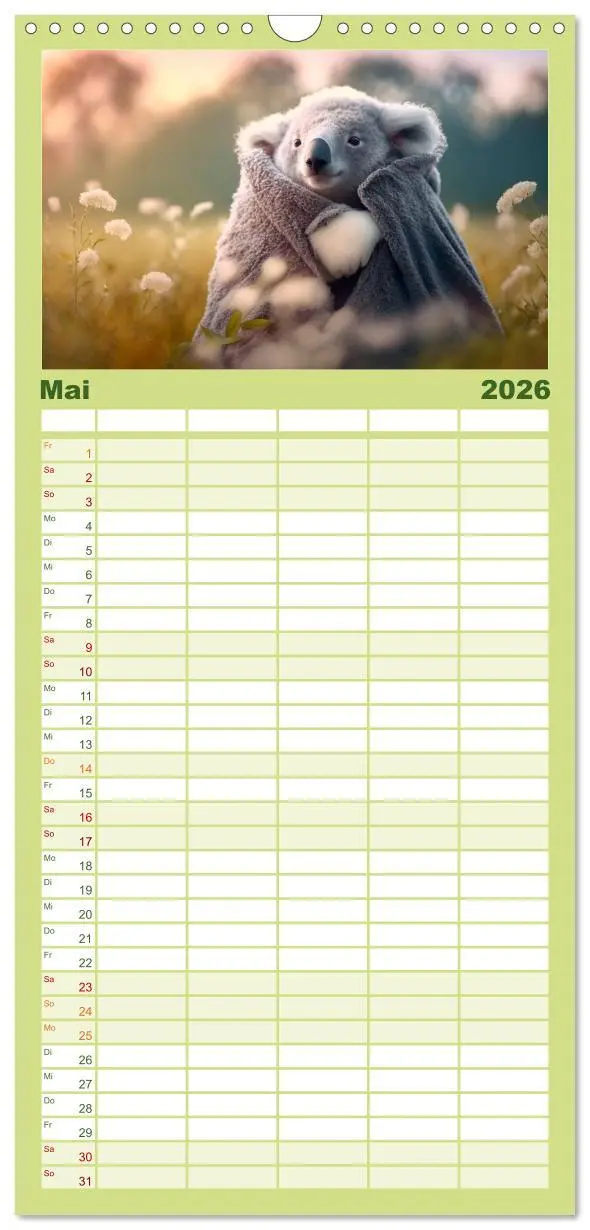 Bild: 9783516500509 | Familienplaner 2026 - Die Koalas sind los! Ein Jahr voller...