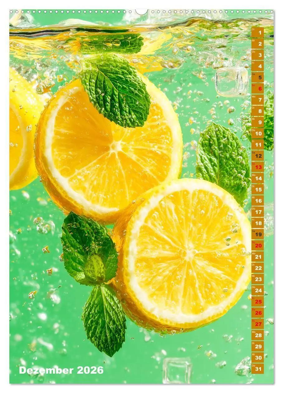 Bild: 9783516670509 | Fruchtige Erfrischung - Küchenkalender mit bunten Früchten im...