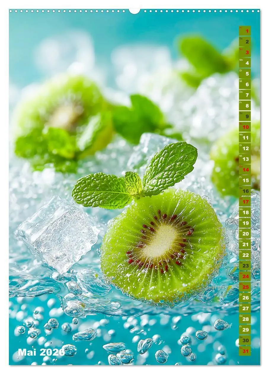 Bild: 9783516670509 | Fruchtige Erfrischung - Küchenkalender mit bunten Früchten im...