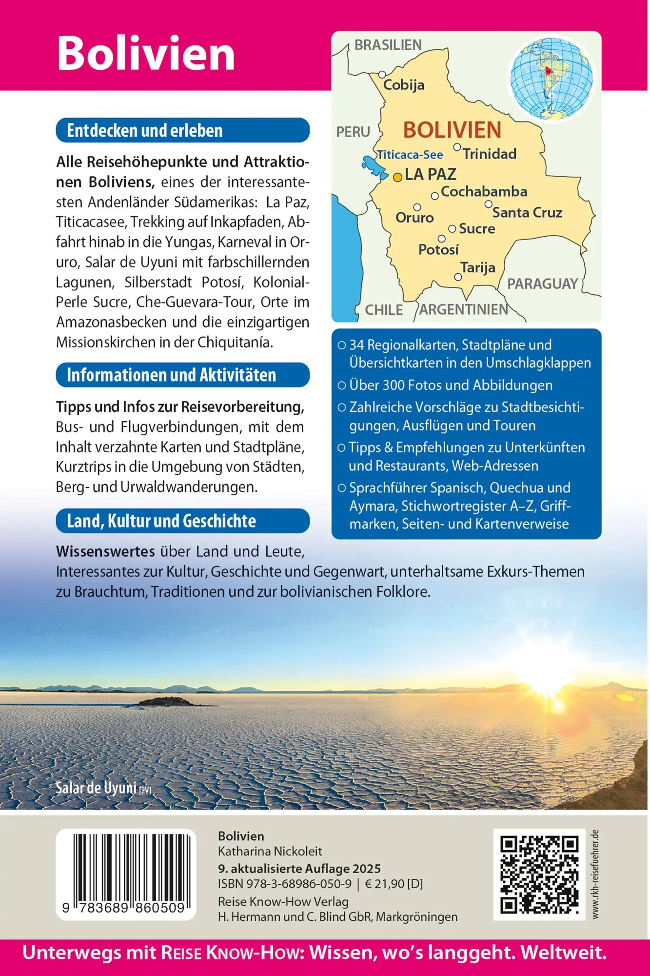 Bild: 9783689860509 | Reise Know-How Reiseführer Bolivien | Katharina Nickoleit | Buch