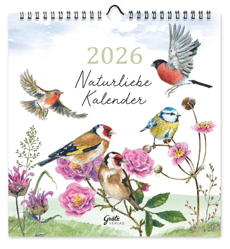 Cover: 9783911060509 | Kalender Naturliebe Vögel 2026 | Naturliebe | Daniela Drescher | 13 S.