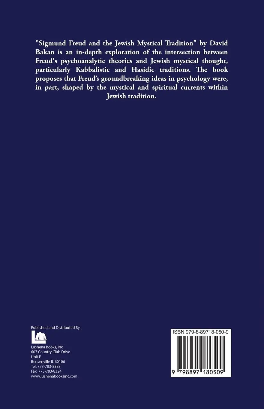 Rückseite: 9798897180509 | Sigmund Freud and the Jewish Mystical Tradition | David Bakan | Buch