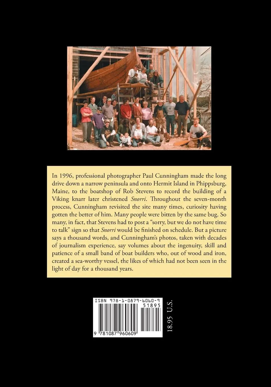 Rückseite: 9781087960609 | Building a Viking Ship in Maine | Photo Essay | Paul T Cunningham