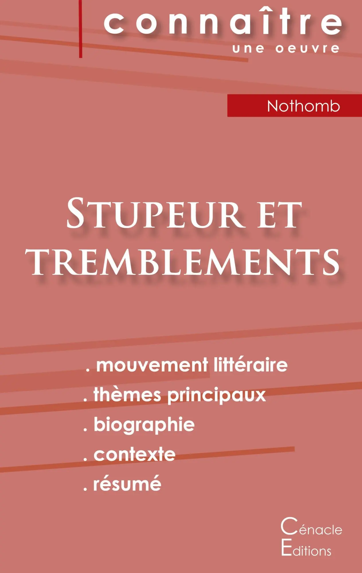 Cover: 9782759310609 | Fiche de lecture Stupeur et tremblements de Amélie Nothomb (analyse...