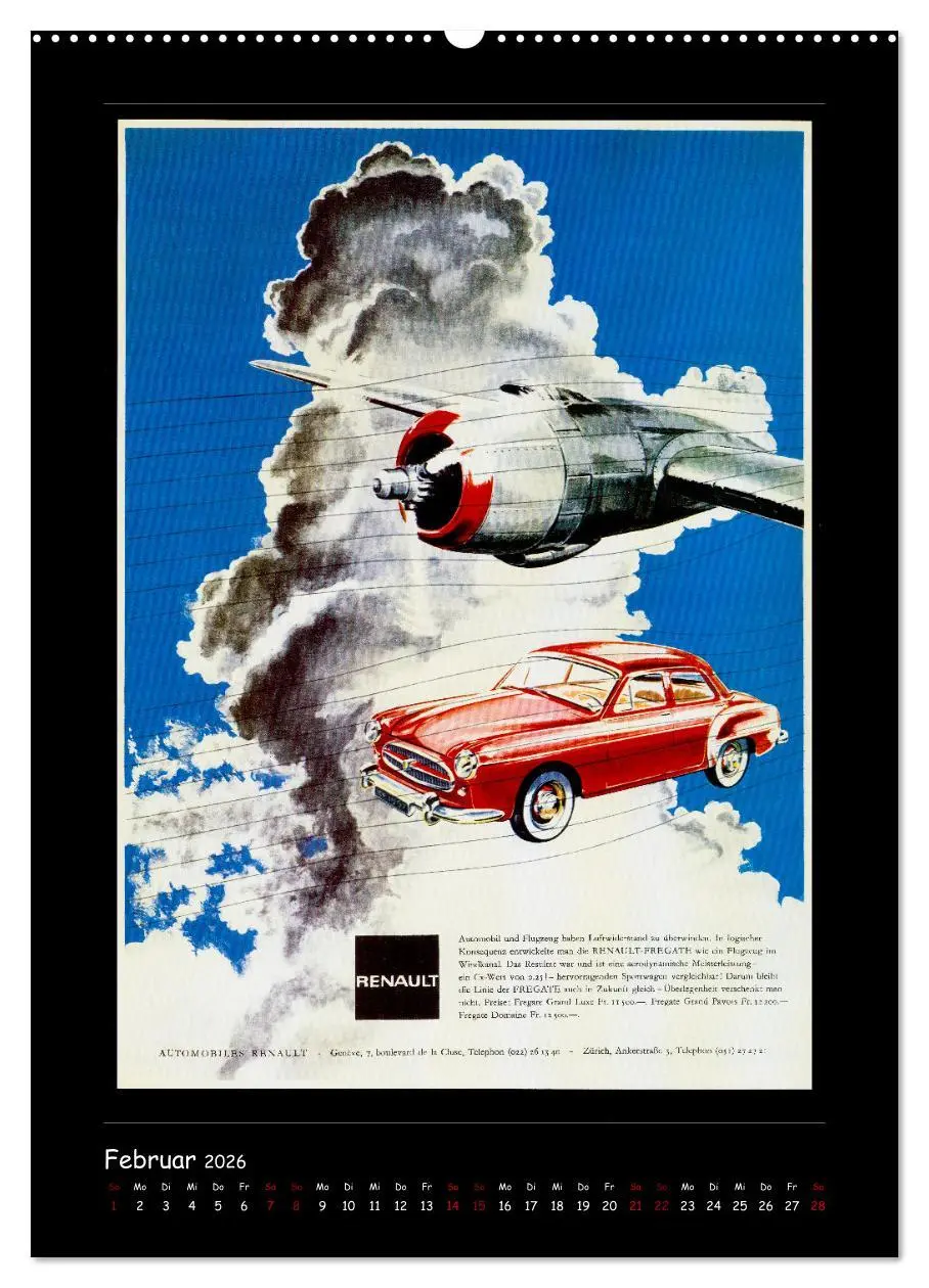 Bild: 9783516350609 | Historische Automobilplakate (Wandkalender 2026 DIN A2 hoch),...