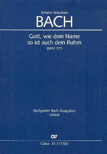 Cover: 9790007090609 | Gott, wie dein Name, so ist auch dein Ruhm | Johann Sebastian Bach
