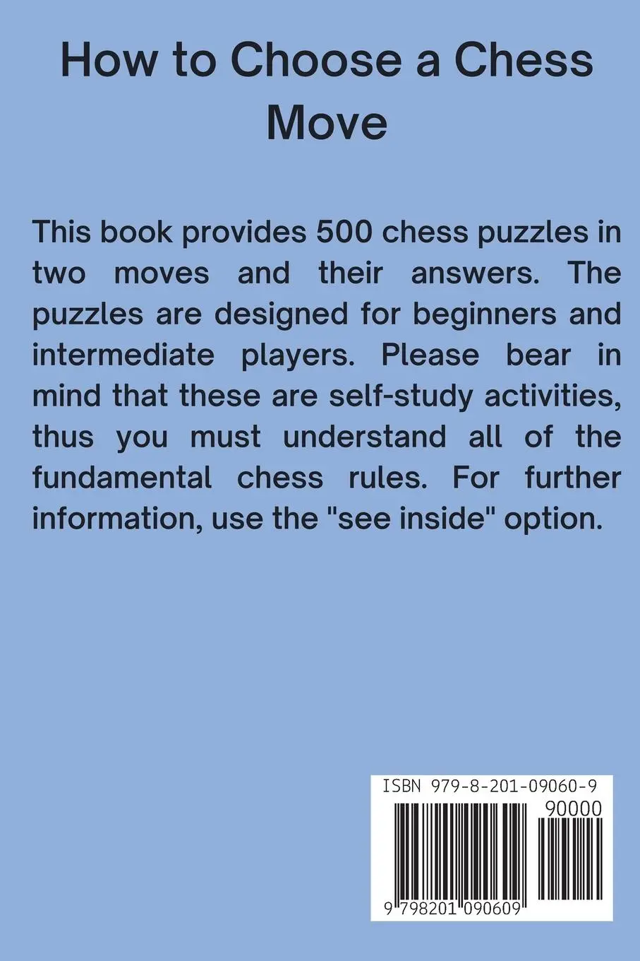 Rückseite: 9798201090609 | 500 Chess Puzzles in Two Moves, Part 2 | Charles Morphy | Taschenbuch